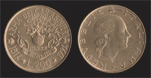200 lire 1994 carabinieri - carabinieri,