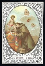 antico santino cromo-holy card