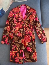 Usato Cappotto Cappottino Fiori in stile Anni 70 della BENETTON -  taglia 42
