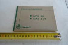 manuale uso manutenzione Ape 50 Ape 250 originale dell'epoca