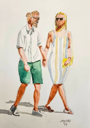 Quadro acquerello 19x29 - quadro,