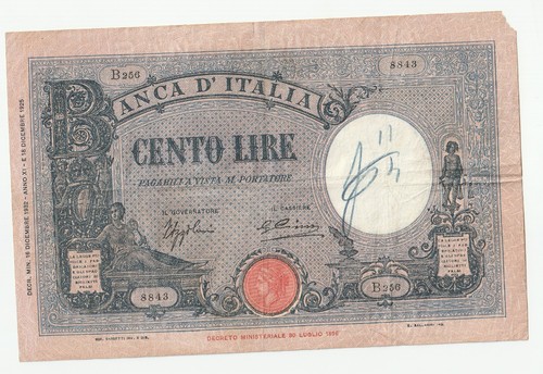 100 lire barbetti azzurina - 100,