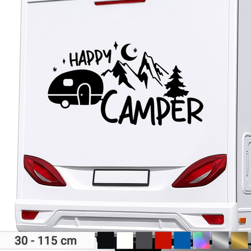 Adesivo camper felice - felice,