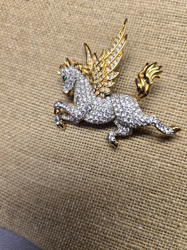 Spilla pegaso cristallo - spilla,