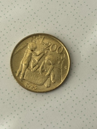 Moneta 200 lire del 1995 - 200,