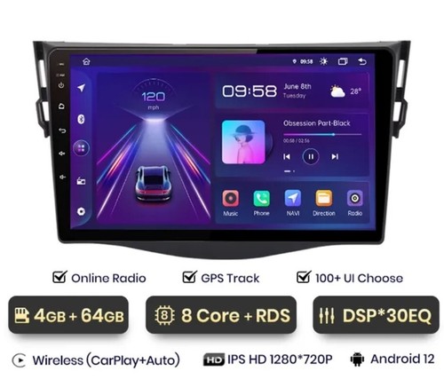 Radio din per toyota rav - 9",