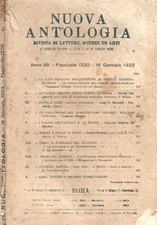 Nuova antologia. Rivista di