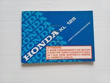 Honda XL 125 1983 manuale uso