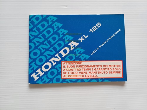 Honda 125 1983 - xl, manuale