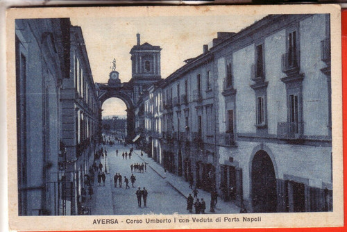 Cartolina aversa fp - aversa,