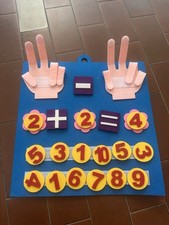 Montessori Math Toy – Educational Felt Board to Learn Numbers & Counting