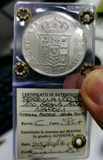 Regno delle due Sicilie 120 grana Argento anno 1854 periziata Spl+ Grimoldi