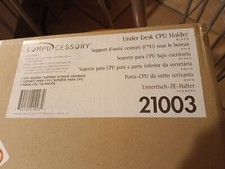 PORTA-COMPUTER DA SOTTO SCRIVANIA-PORTA CASE METALLO NERO COMPUCESSORY 21003