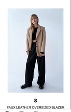 Blazer donna Zara in ecopelle