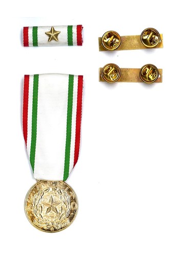 Medaglia nastrino oro al - nastrino,