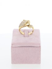 Anello Pantera in Oro Giallo 18 kt con Diamanti