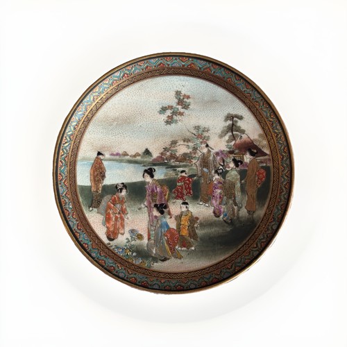 Antico piatto giapponese meiji - antico,