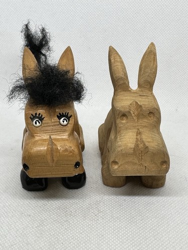 Statuine asino legno - asino,