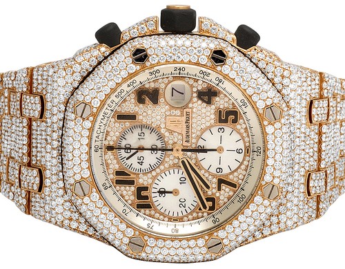 Mens 18k rose gold audemars - 18k,