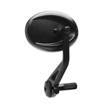 COPPIA SPECCHI FAR  OMOLOGATI BAR END neri ovale