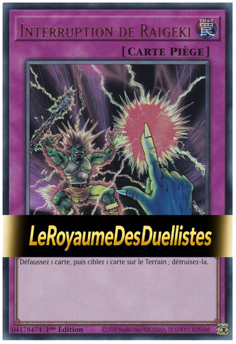 Interruption de - yu-gi-oh!,