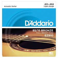 D'Addario EZ910 Light 11-52 Corde per Chitarra Acustica American Bronze