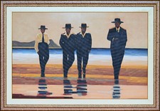 Jack VETTRIANO - The Billy Boys 92x60 cm Copia olio dipinto quadro in cornice