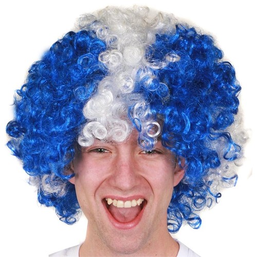 Parrucca afro tifosi - tifosi, calcio
