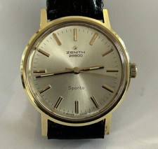 Orologio da uomo vintage svizzero 'Zenith' (28800 Sporto) placcato oro