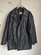 giacca pelle nera Vintage I.Q