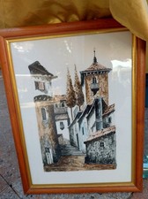 2 quadri vintage dipinti a