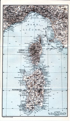Sardegna corsica elba 1934 - sardegna,