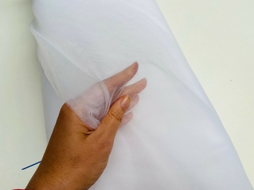 Bianco tutù tulle tessuto - bianco,