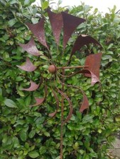 Ruota eolica in acciaio inox fiamma mulino a vento giardino ruggine spina da ...