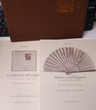 FILIPPO DE PISIS-CONFESSIONI DELL'ARTISTA-ADAMO O DELL'ELEGANZA-2 VOLL.-1983