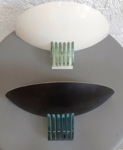 Paire appliques 1980 demi lune - 1980,