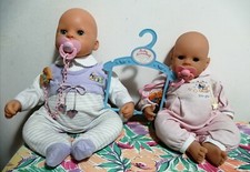 DUE Bambole ZAPF Chou Chou, ZAPF Creation Germany, 48cm (meccanismo) e 42cm 
