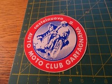 ADESIVO  STICKER kleber vintage auto moto club garfagnana  castelnuovo g.
