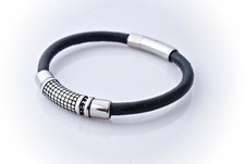 Bracciale unisex in pelle e