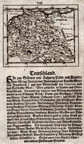 Germania originale incisione - originale,