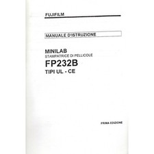 FUJIFILM Manuale Istruzioni sviluppatrice film FP232B  Cartaceo originale italia