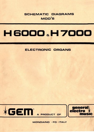 Gem h6000 h7000 service - h7000, manual