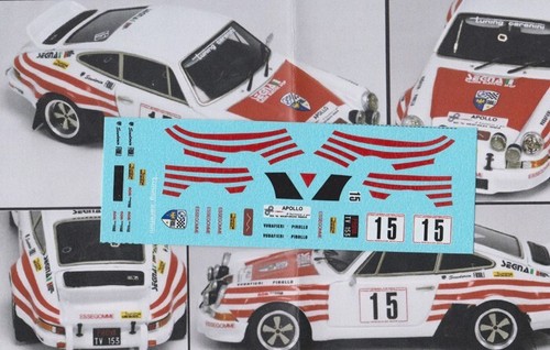 Decal porsche 911 carrera - 1/43,