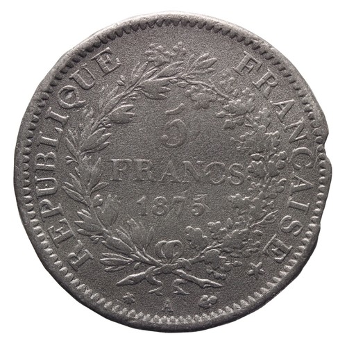 Francia 5 franchi 1875 - 5,