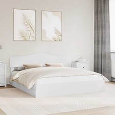Letto con Contenitore con testiera Legno multistrato Struttura moderno vidaXL