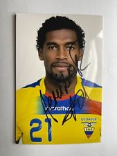 Autografo GABRIEL ACHILIER-Nazionale ECUADOR-Ex-Emelec-Morelia-A.Lima-firmato