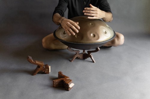 Wooden handpan stand pocket - wooden,