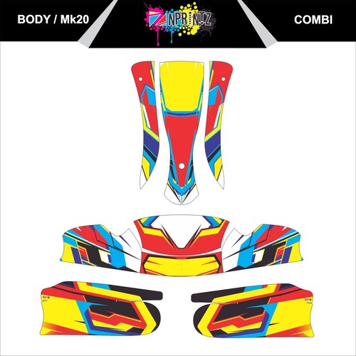 Kit adesivi kart - adesivi, completo