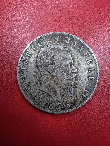 Lire 1875 roma variante r - 5,
