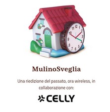 MULINO SVEGLIA CELLY OROLOGIO  50 ANNIVERSARIO Mulino Bianco 2025 Nuovo